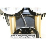 R&G Racing Black Aluminum Radiator Guard For 2005-2011 KTM 990 Super Duke