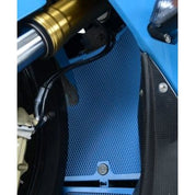 R&G Racing Blue Aluminum Radiator Guard For 2009-2014 BMW HP4 ABS