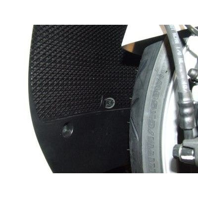 R&G Racing Black Aluminum Radiator Guard For 2010-2018 Honda VFR1200F ABS