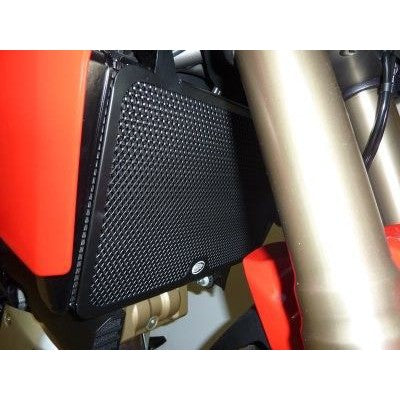 R&G Racing Black Aluminum Radiator Guard For 2010-2014 Ducati Multistrada 1200