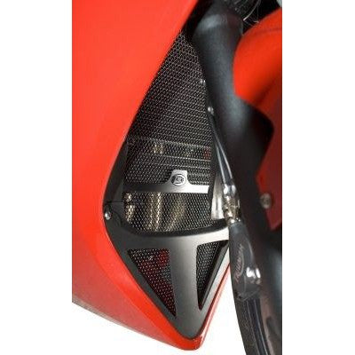 R&G Racing Black Aluminum Radiator Guard For 2011-2012 Triumph Sprint GT