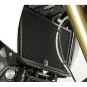 R&G Racing Black Aluminum Radiator Guard For 2011-2014 Aprilia Dorsoduro 1200 SMV1200