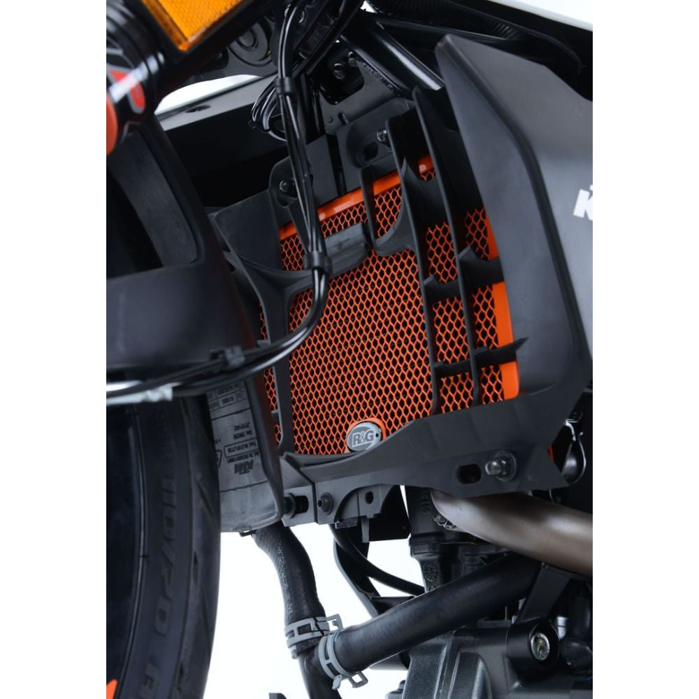 R&G Racing Black Aluminum Radiator Guard For 2020-2021 KTM 125 Duke