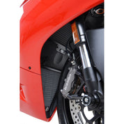 R&G Racing Black Aluminum Radiator Guard For 2012-2015 Ducati 1199 Panigale