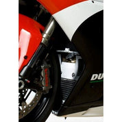 R&G Racing Black Aluminum Radiator Guard For 2007-2008 Ducati 1098 R