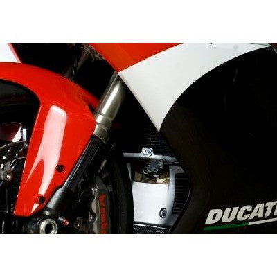 R&G Racing Red Aluminum Radiator Guard For 2007-2008 Ducati 1098 R