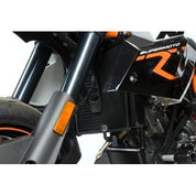 R&G Racing Black Aluminum Radiator Guard For 2008-2024 KTM 990 Supermoto