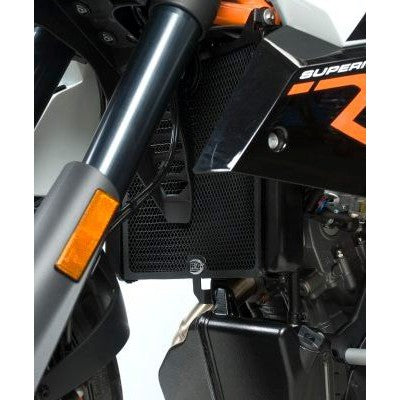 R&G Racing Black Aluminum Radiator Guard For 2008-2024 KTM 990 Supermoto