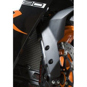 R&G Racing Black Aluminum Radiator Guard For 2009-2015 KTM RC8 R