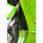 R&G Racing Black Aluminum Radiator Guard For 2000-2001 Kawasaki Ninja ZX12R ZX1200A