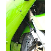 R&G Racing Titanium Aluminum Radiator Guard For 2000-2001 Kawasaki Ninja ZX12R ZX1200A