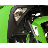 Protector de radiador de aluminio verde R&G Racing para Kawasaki Ninja 250 (2008-2017)