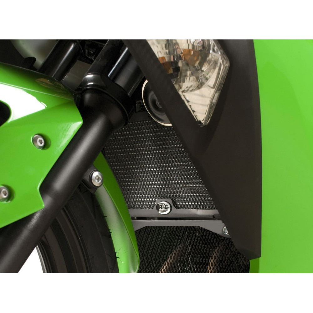 R&G Racing Titanium Aluminum Radiator Guard For 2008-2017 Kawasaki Ninja 250