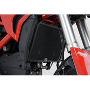 R&G Racing Black Aluminum Radiator Guard For 2013-2014 Ducati Hypermotard