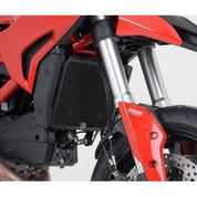 R&G Racing Black Aluminum Radiator Guard For 2013-2014 Ducati Hypermotard
