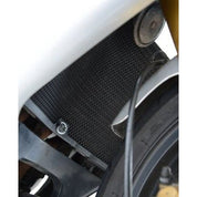 R&G Racing Black Aluminum Radiator Guard For 2003-2004 Kawasaki Ninja ZX6R ZX600F