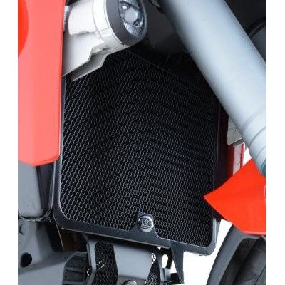 R&G Racing Black Aluminum Radiator Guard For 2013-2014 Ducati Multistrada 1200 S Granturismo