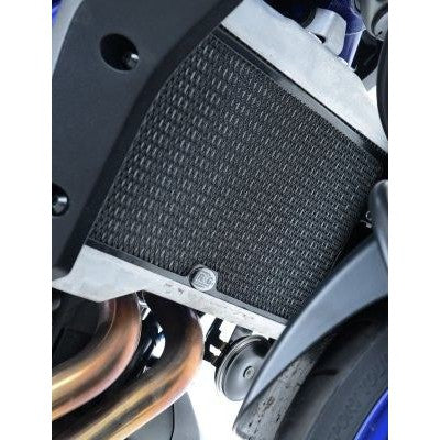 R&G Racing Black Aluminum Radiator Guard For 2014-2024 Yamaha MT-07 FZ-07