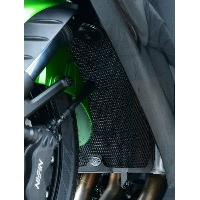 R&G Racing Black Aluminum Radiator Guard For 2007-2018 Kawasaki GTR1400 Concours
