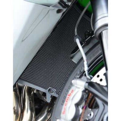 R&G Racing Black Aluminum Radiator Guard For 2015-2020 Kawasaki Ninja H2 ZX1000