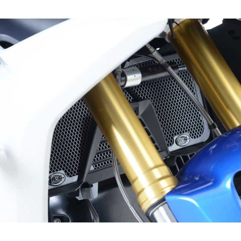 R&G Racing Black Aluminum Radiator Guard For 2015-2018 BMW R1200R ABS