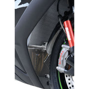 R&G Racing Black Aluminum Radiator Guard For 2015-2019 Kawasaki Ninja ZX10R ZX1000