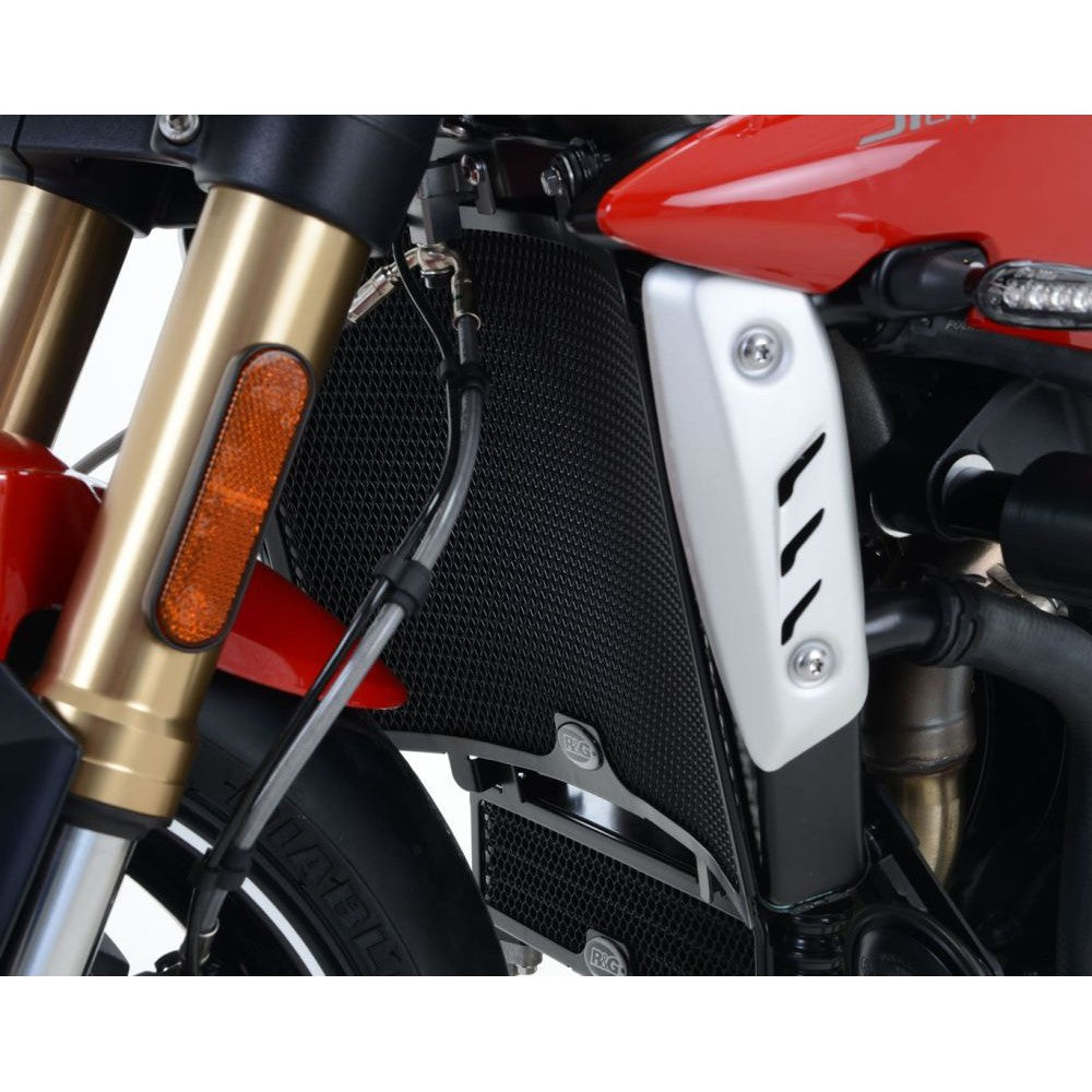 R&G Racing Titanium Aluminum Radiator Guard For 2017-2018 Triumph Speed Triple R