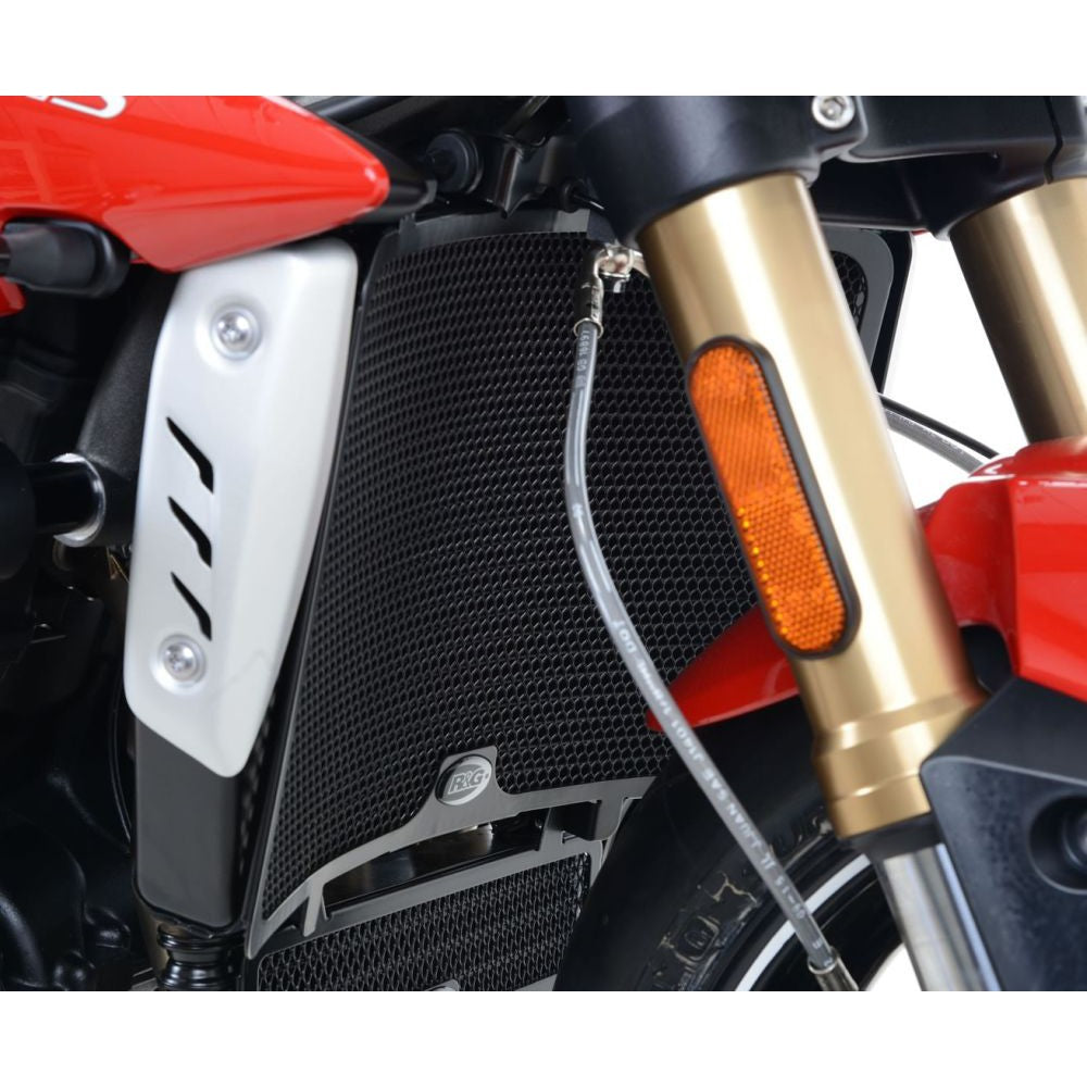 R&G Racing Titanium Aluminum Radiator Guard For 2017-2018 Triumph Speed Triple R