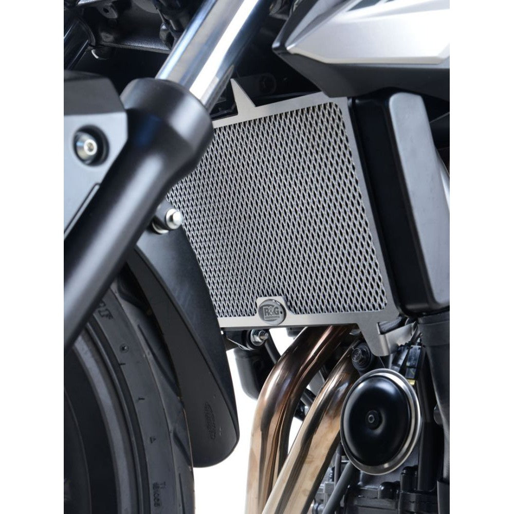 R&G Racing Black Aluminum Radiator Guard For 2016-2018 Honda CB500F RAD0206BK