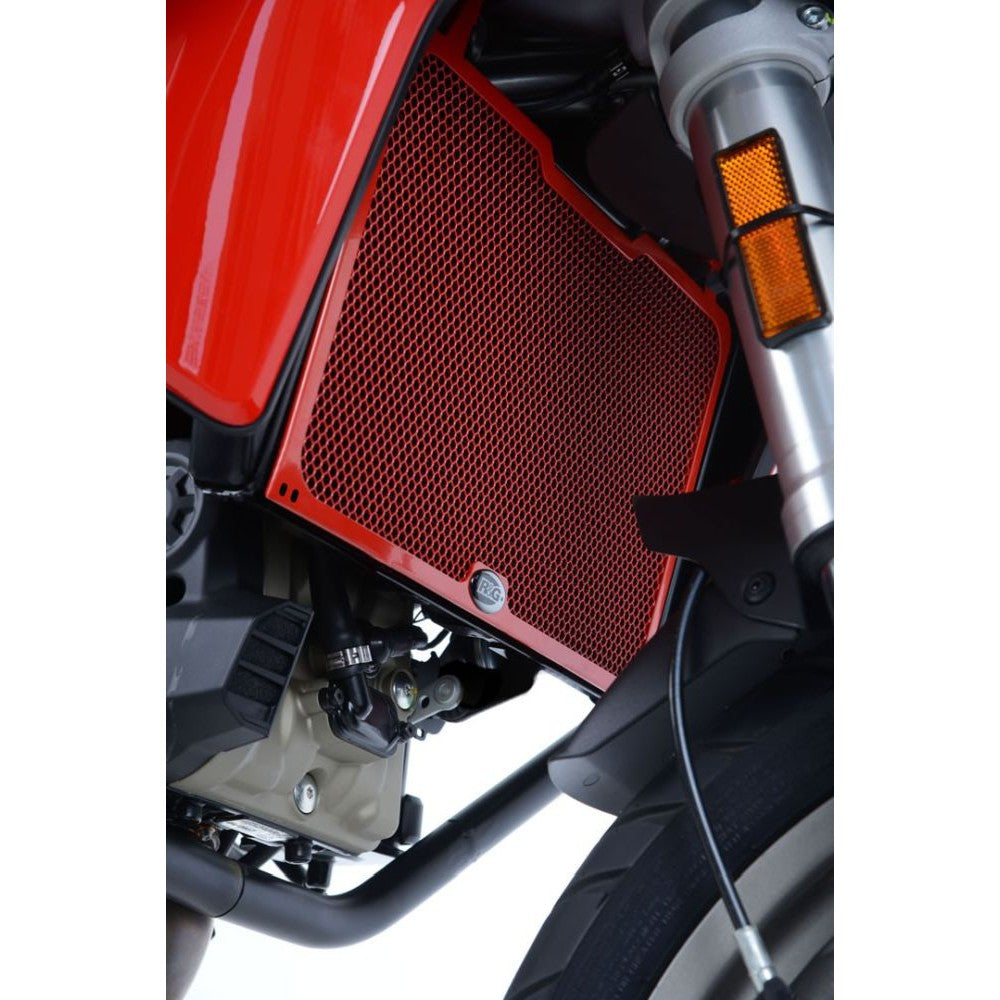 R&G Racing Black Aluminum Radiator Guard For 2017-2021 Ducati Multistrada 950