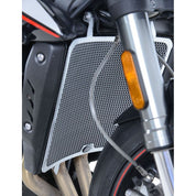 R&G Racing Black Aluminum Radiator Guard For 2017-2018 Triumph Street Triple R ABS