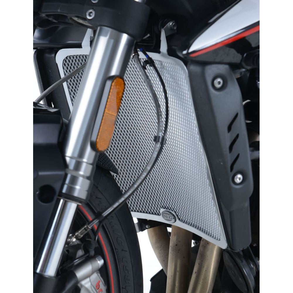 R&G Racing Titanium Aluminum Radiator Guard For 2017-2018 Triumph Street Triple R ABS 765