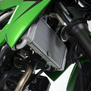 R&G Racing Black Aluminum Radiator Guard For 2019-2024 Kawasaki Ninja 125