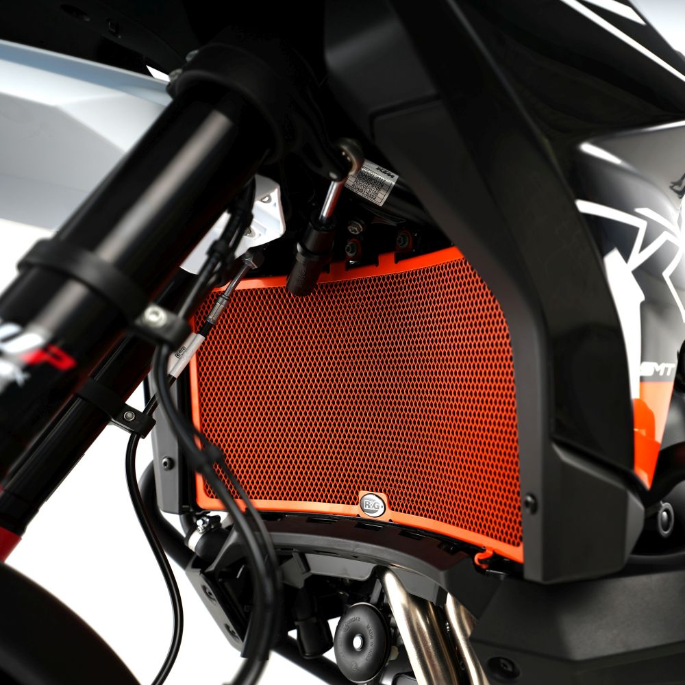 R&G Racing Black Aluminum Radiator Guard For 2019-2022 KTM 790 Adventure