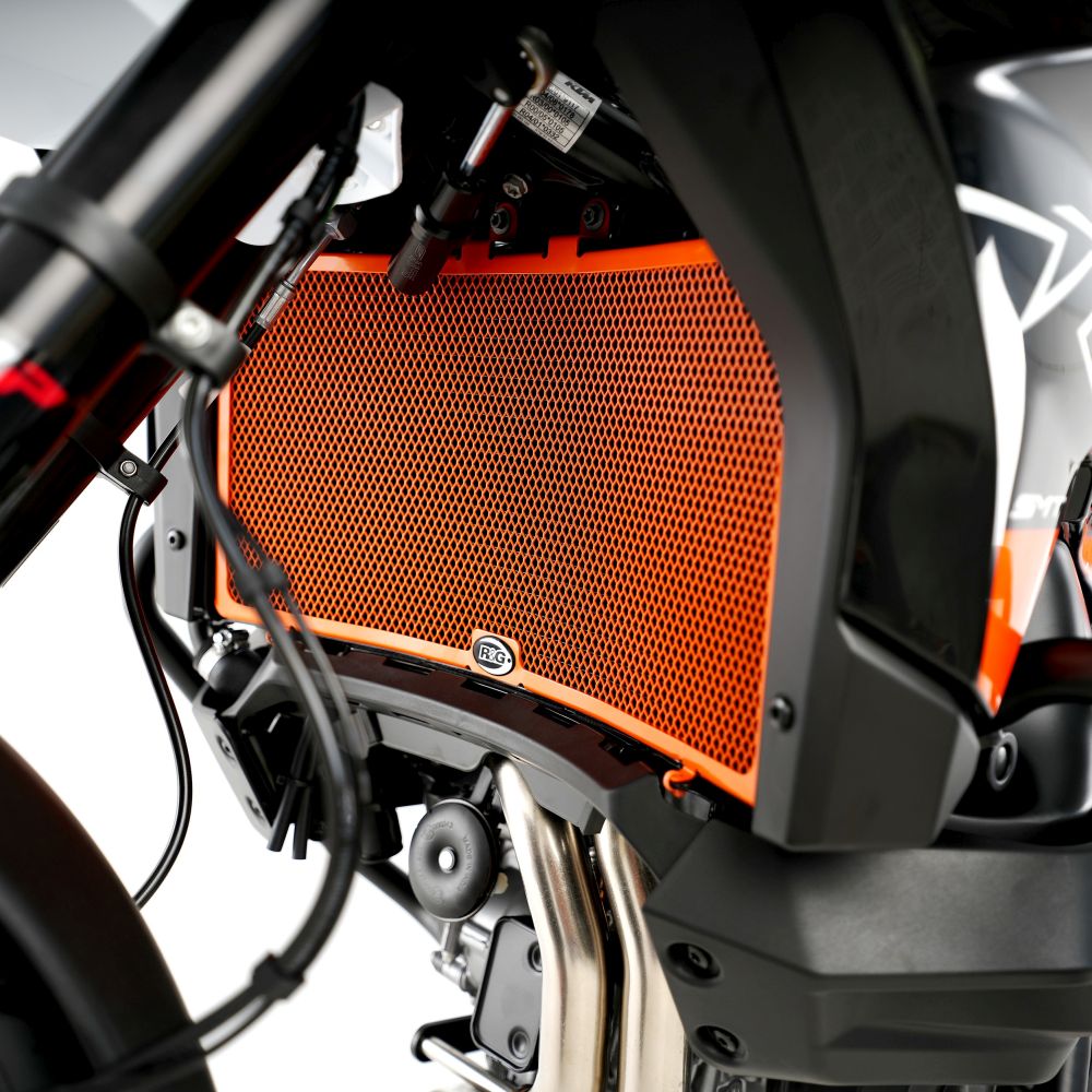 R&G Racing Black Aluminum Radiator Guard For 2019-2022 KTM 790 Adventure