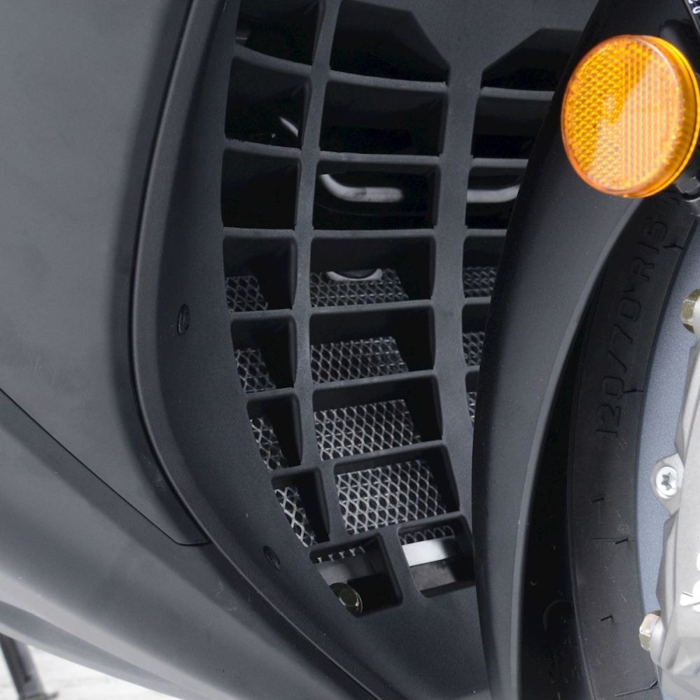R&G Racing Silver Aluminum Radiator Guard For 2018-2019 Kymco AK 550 RAD0252SI