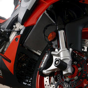 R&G Racing Blue Aluminum Radiator Guard For 2021-2024 Aprilia RS660