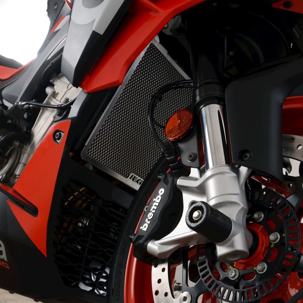 R&G Racing Red Aluminum Radiator Guard For 2021-2024 Aprilia RS660