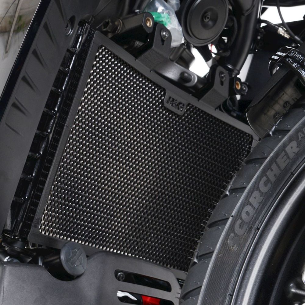 R&G Racing Black Aluminum Radiator Guard For 2021-2023 Harley-Davidson Pan America 1250 RA1250
