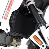 R&G Racing Black Aluminum Radiator Guard For 2022-2024 Ducati DesertX RAD0284BK