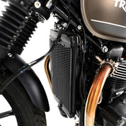 R&G Racing Matt Black PRO Radiator Guard For 2017-2022 Triumph Bonneville T100