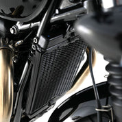 R&G Racing Matt Black PRO Radiator Guard For 2017-2024 Triumph Bonneville Bobber