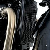 R&G Racing Matt Black PRO Radiator Guard For 2017-2024 Triumph Bonneville Bobber