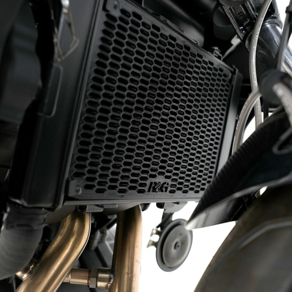 R&G Racing Matt Black PRO Radiator Guard For 2022-2023 CF-Moto 650NK