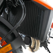 R&G Racing Orange PRO Radiator Guard For 2024-2024 KTM 990 Duke RAD0350PROOR