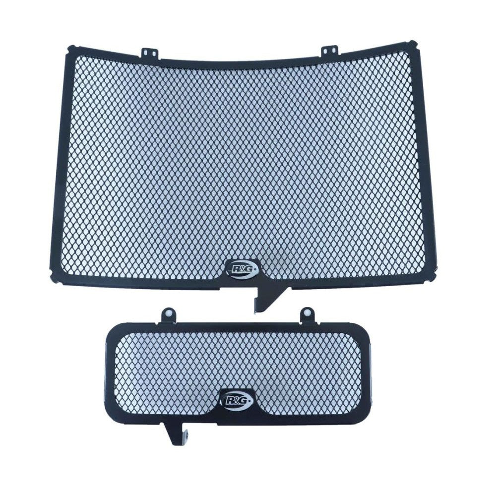 R&G Racing Black Aluminum Radiator and Oil Cooler Guard Kit For 2003-2004 Suzuki GSXR1000