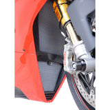 Kit de protección de radiador y enfriador de aceite de aluminio negro R&G Racing para Ducati Panigale V4 2018-2019