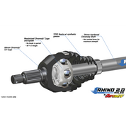 Rhino Polaris Ace XC Heavy-Duty Rear Axle Rhino 2.0 AX-1-2-R-0-DT