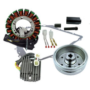 RMStator Stator Kit With Regulator Rectifier, Crankcase Cover Gasket, Flywheel and Puller