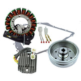 Estator RMStator con regulador rectificador, junta de tapa del cárter y volante